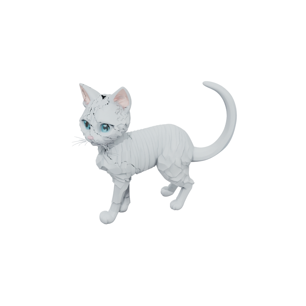 Pastel Articulated Cat