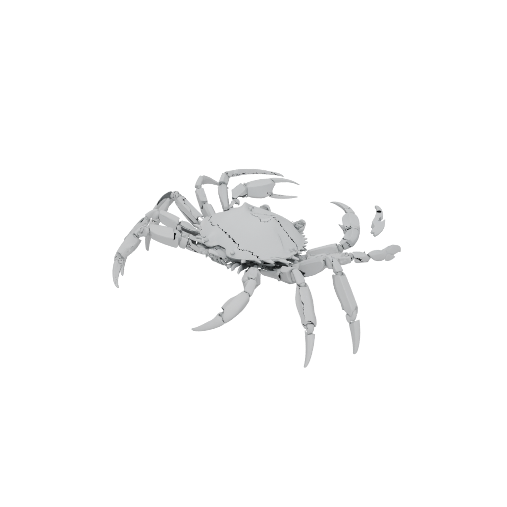 Pastel Articulated Crab