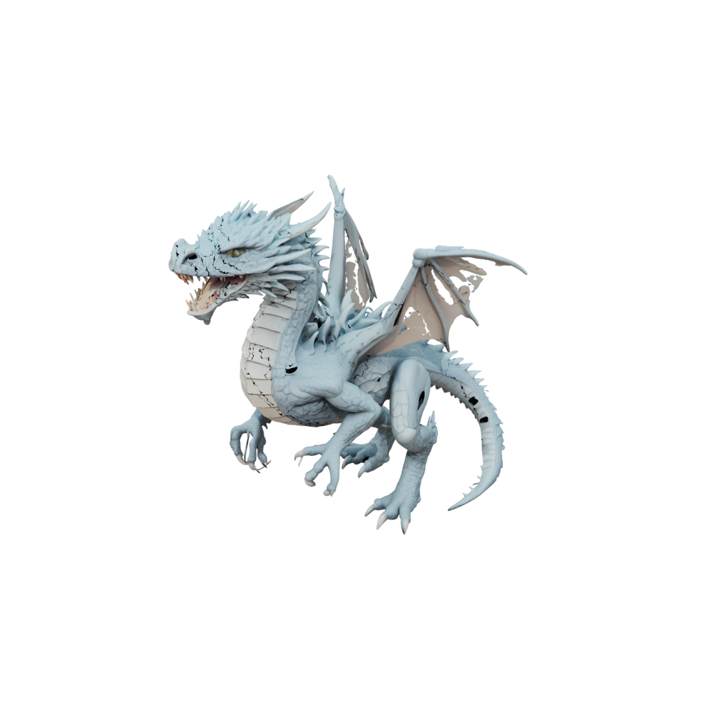 Pastel Articulated Dragon Long