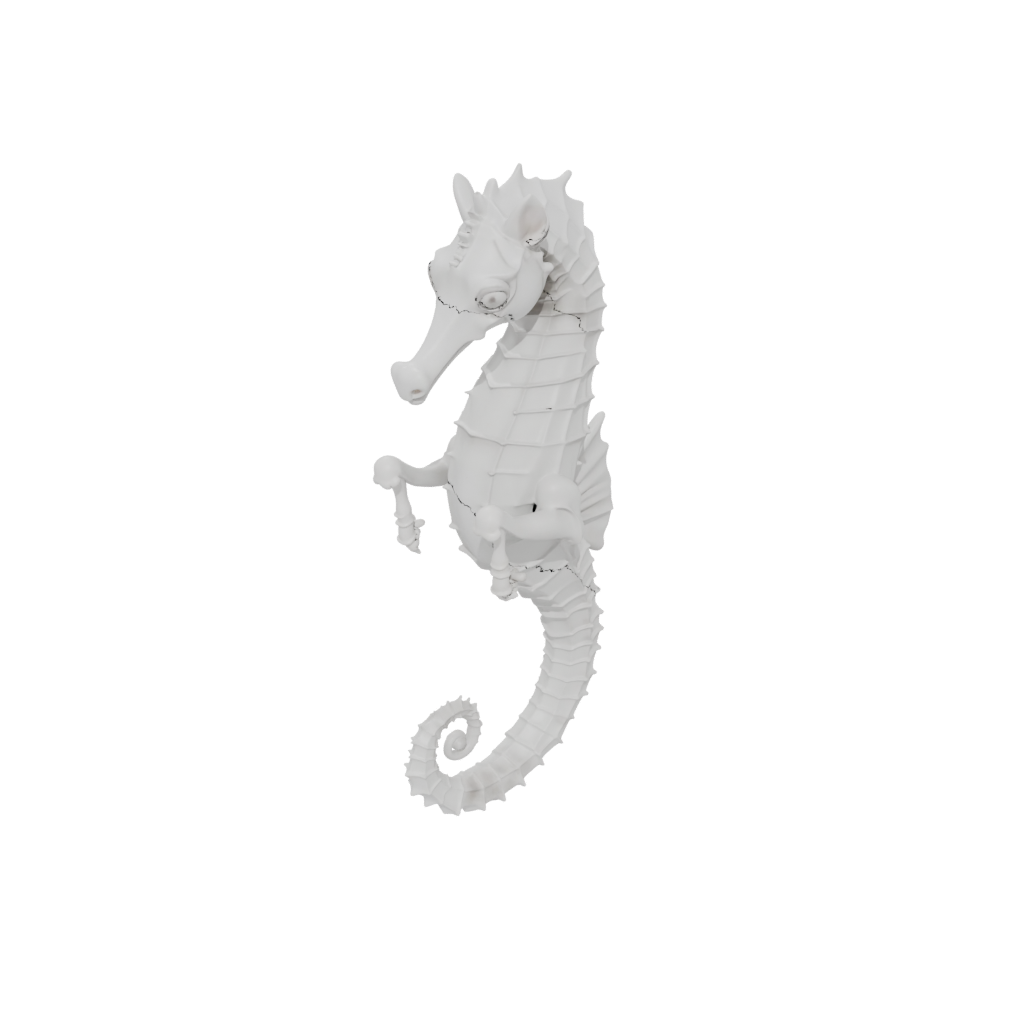Pastel Articulated Seahorse