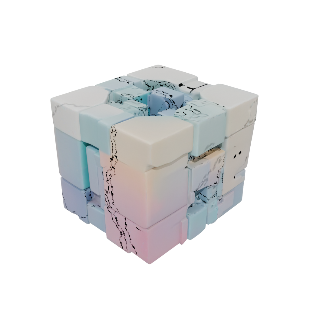 Pastel Infinity Flip Cube