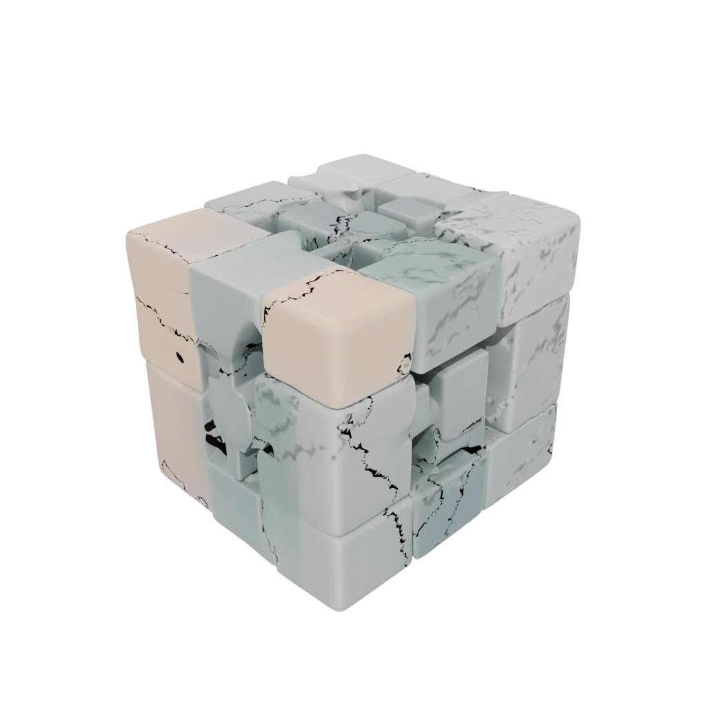 Pastel Magnet-Free Click Cube