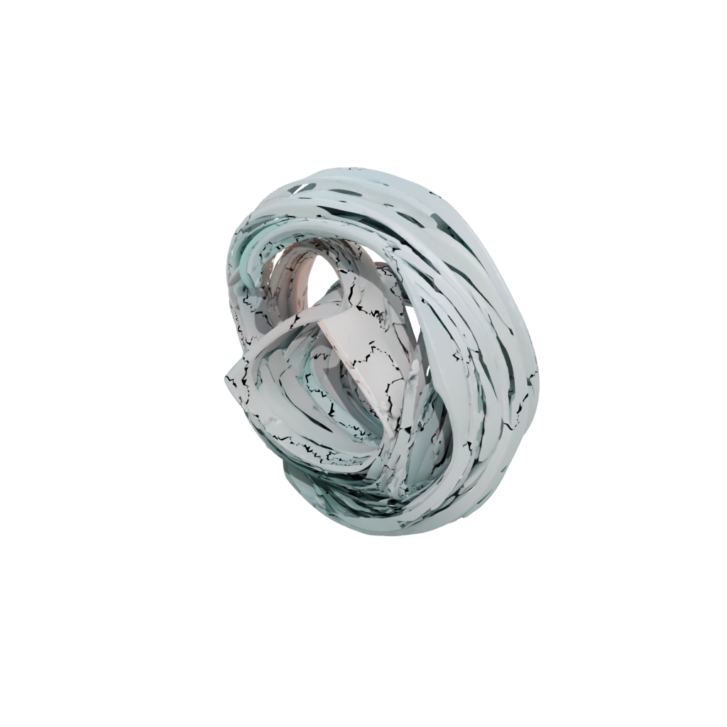 Pastel Nested Rotating Rings