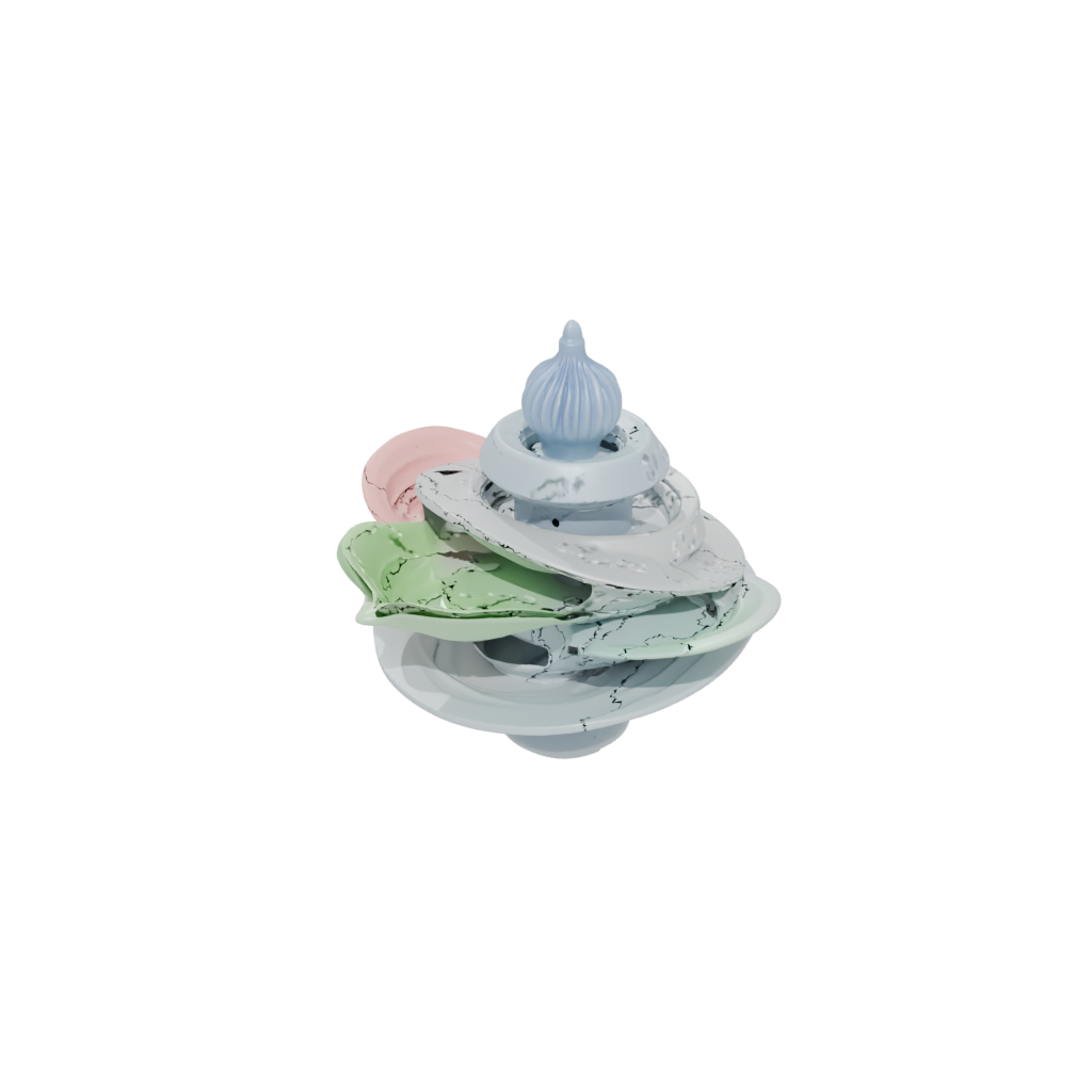 Pastel Spinning Top Set