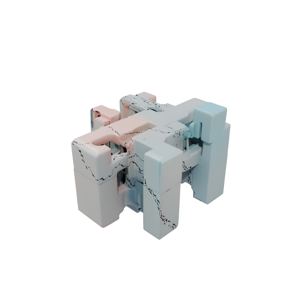 Pastel Tri-Bar Flip Toy