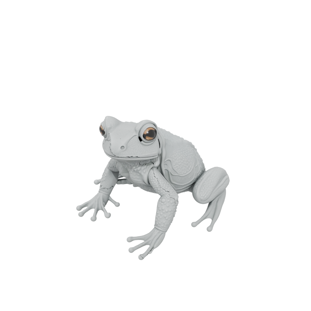 Pastel Textured Articulated Frog