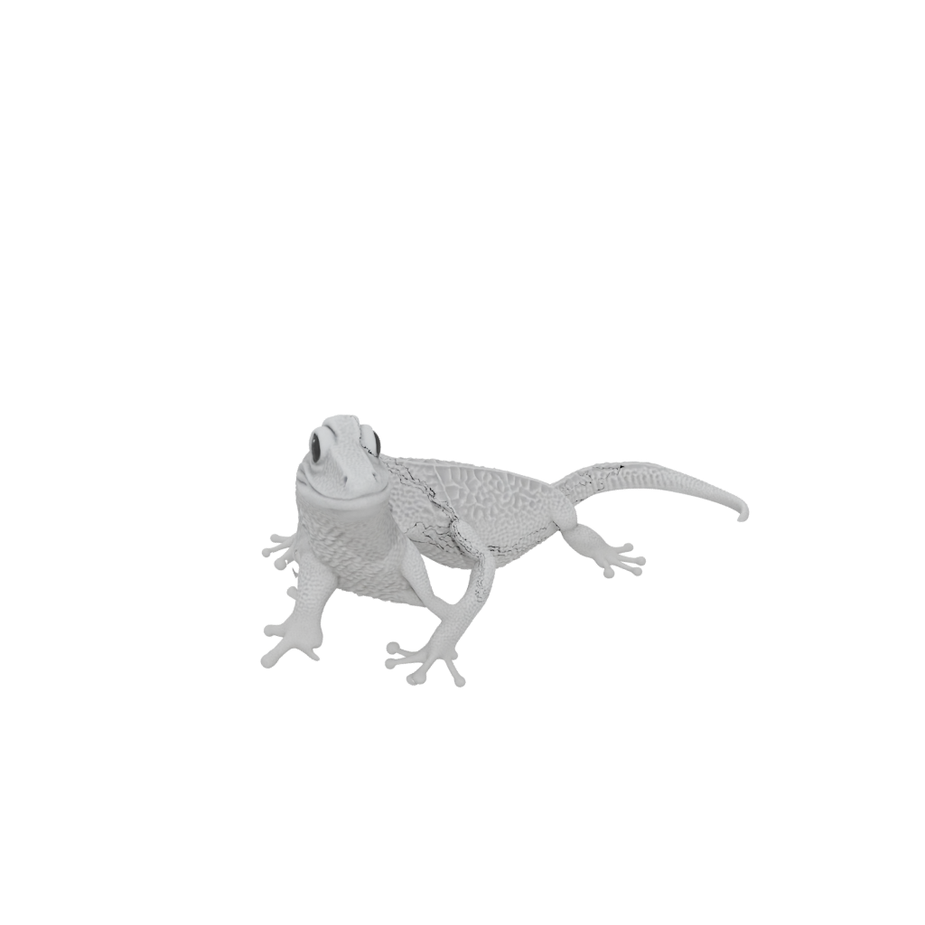 Pastel Textured Articulated Gecko