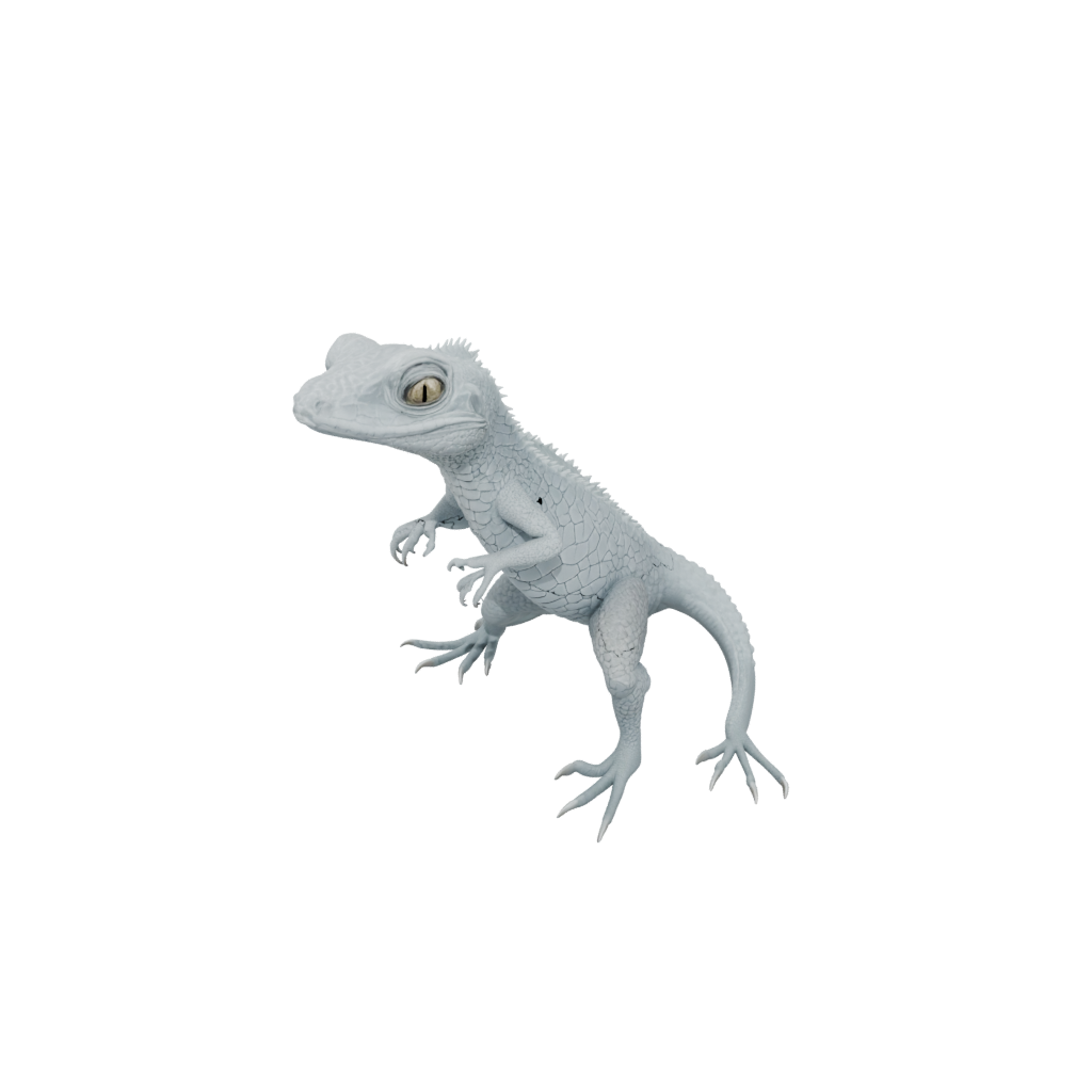 Pastel Textured Articulated Lizard