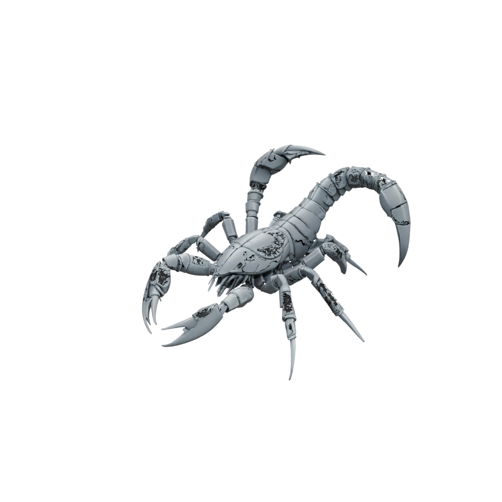 Pastel Textured Articulated Scorpion