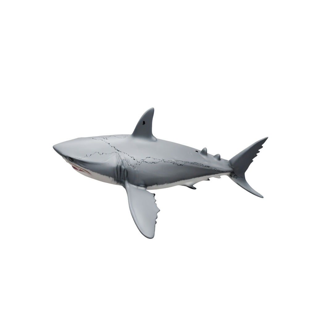 Pastel Textured Articulated Shark