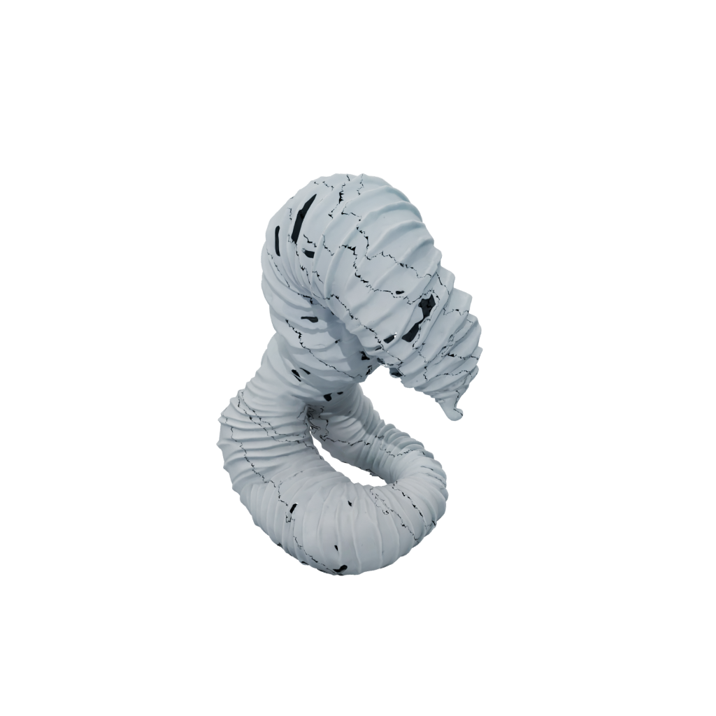 Pastel Textured Articulated Worm