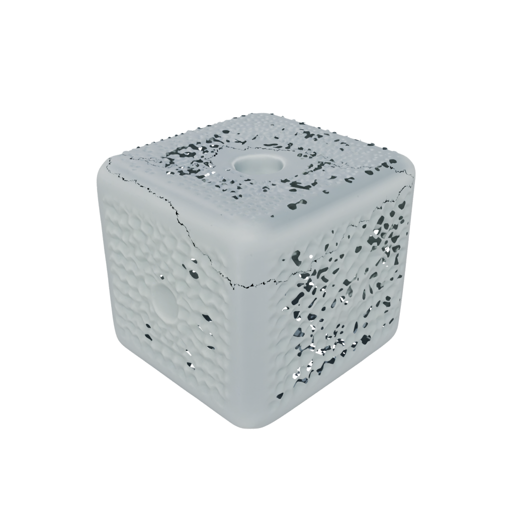 Pastel Textured Squeeze Stress Cube