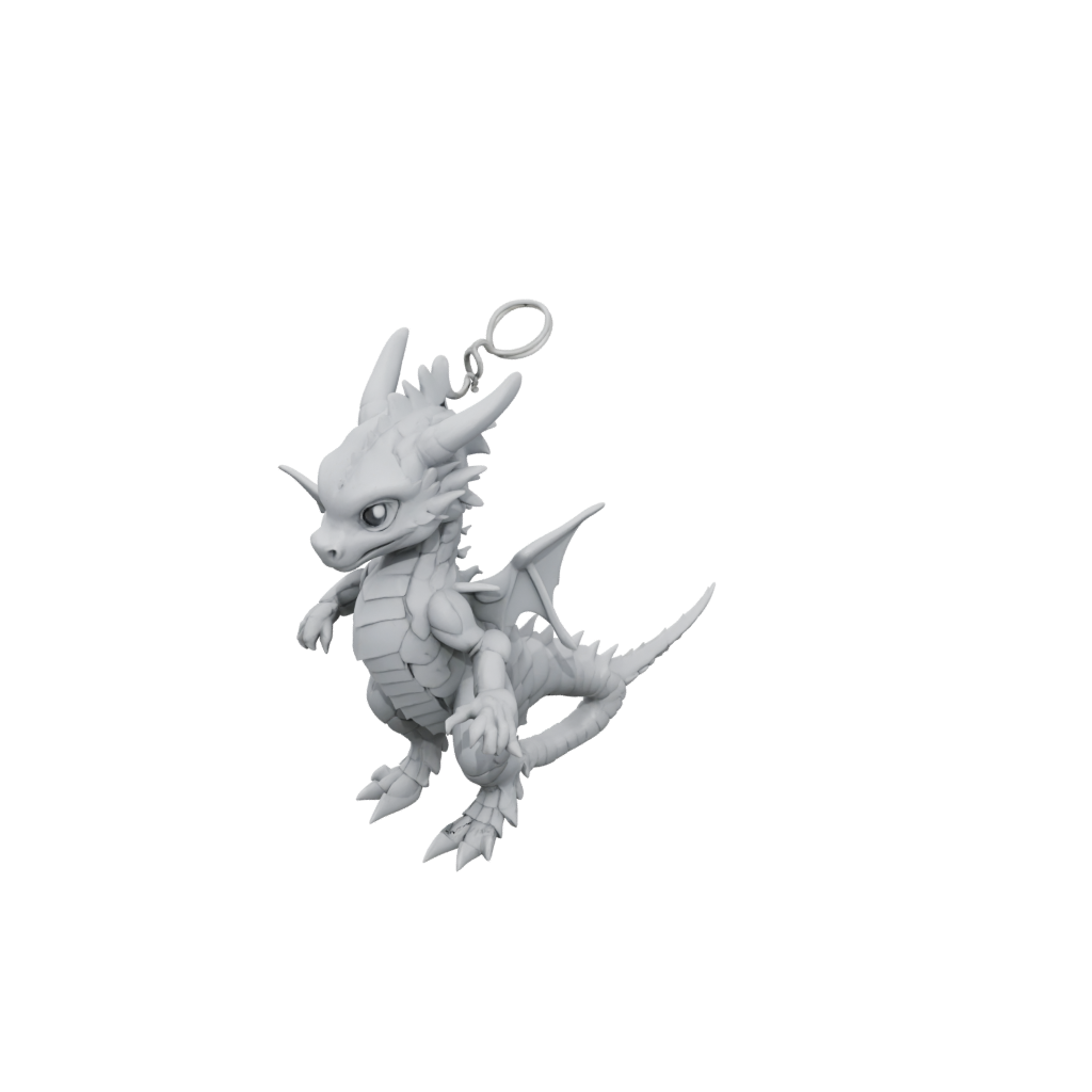Soft Articulated Keychain Dragonling