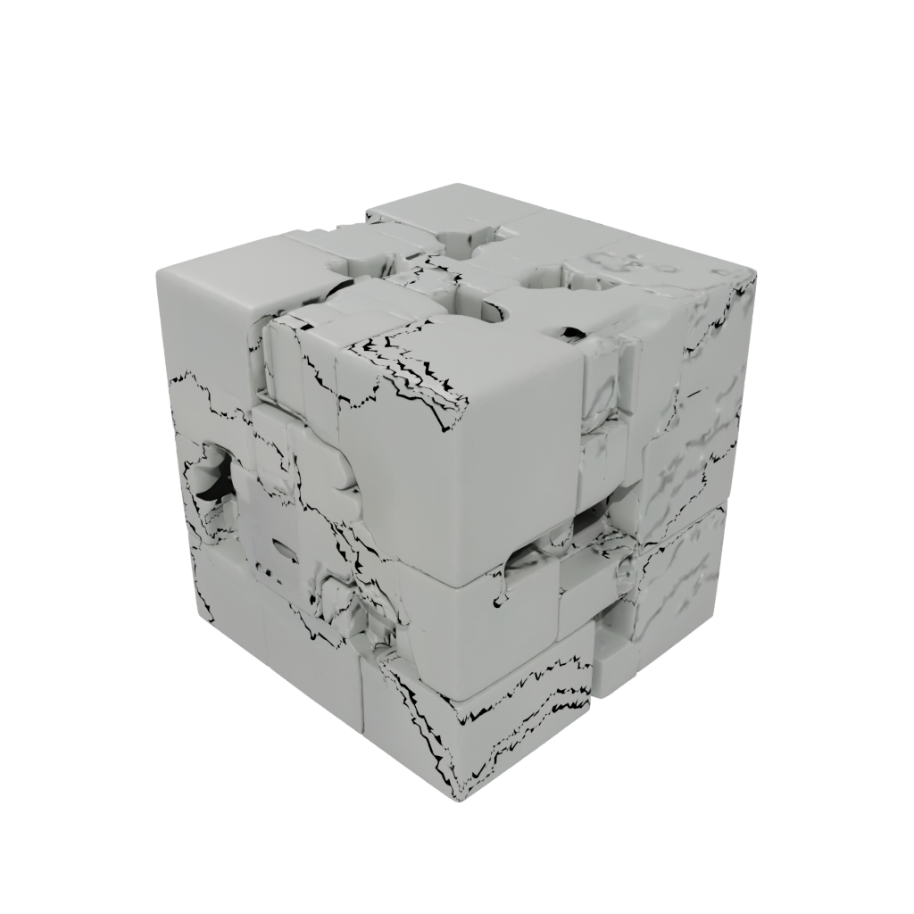 Slide-Puzzle Cube