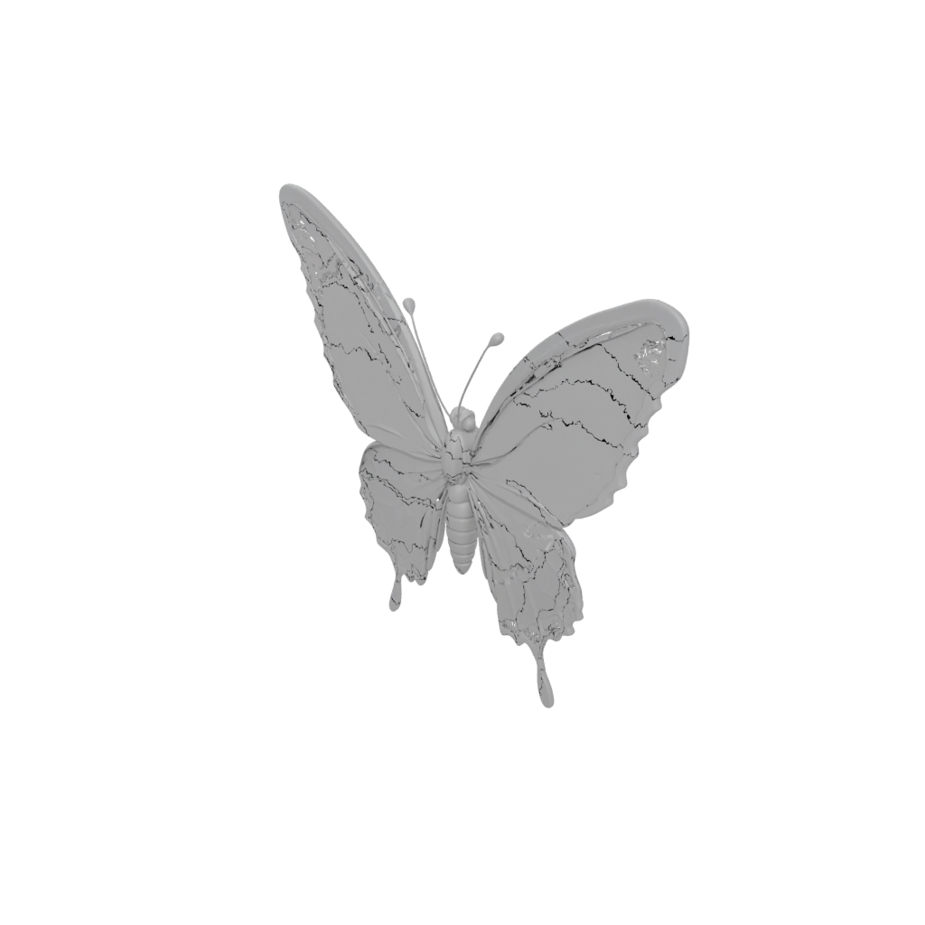 Textured Articulated Butterfly