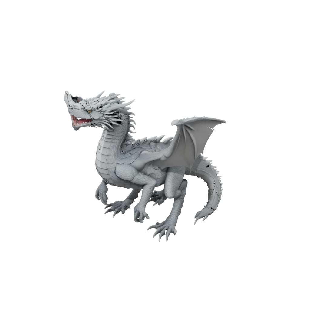 Textured Articulated Dragon Long