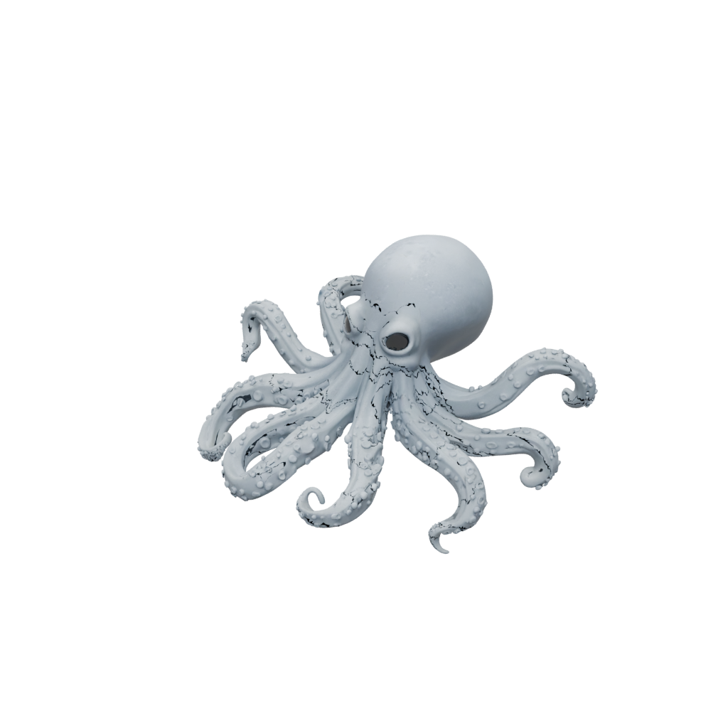 Textured Articulated Octopus Mini