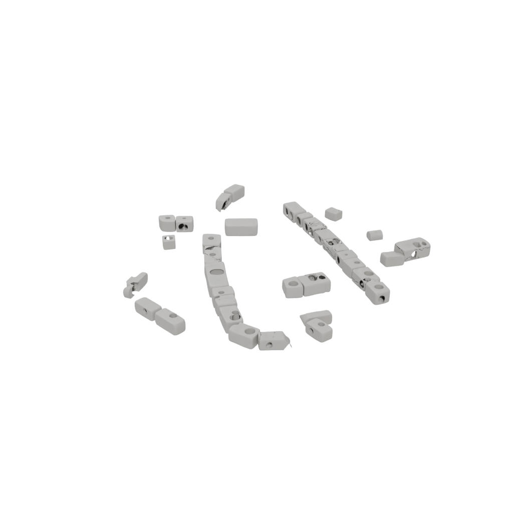 Textured Pivot Domino Chain