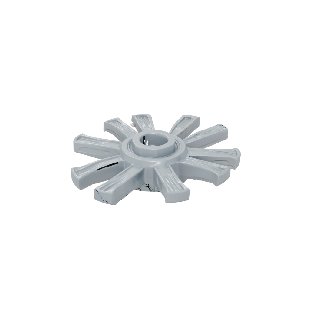 Textured Three-Prong Spinner