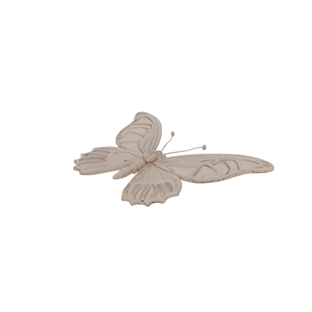 Woodgrain Pocket Articulated Butterfly