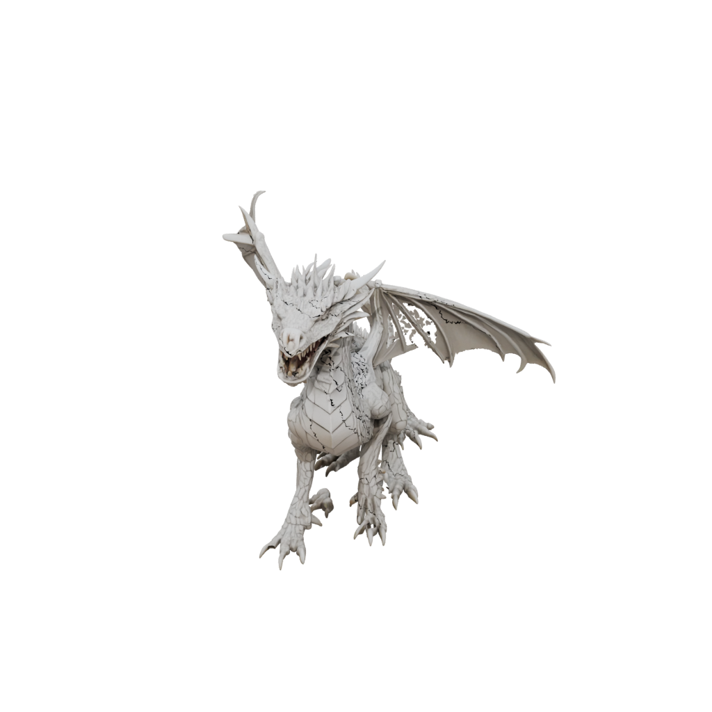 Woodgrain Pocket Articulated Dragon Long