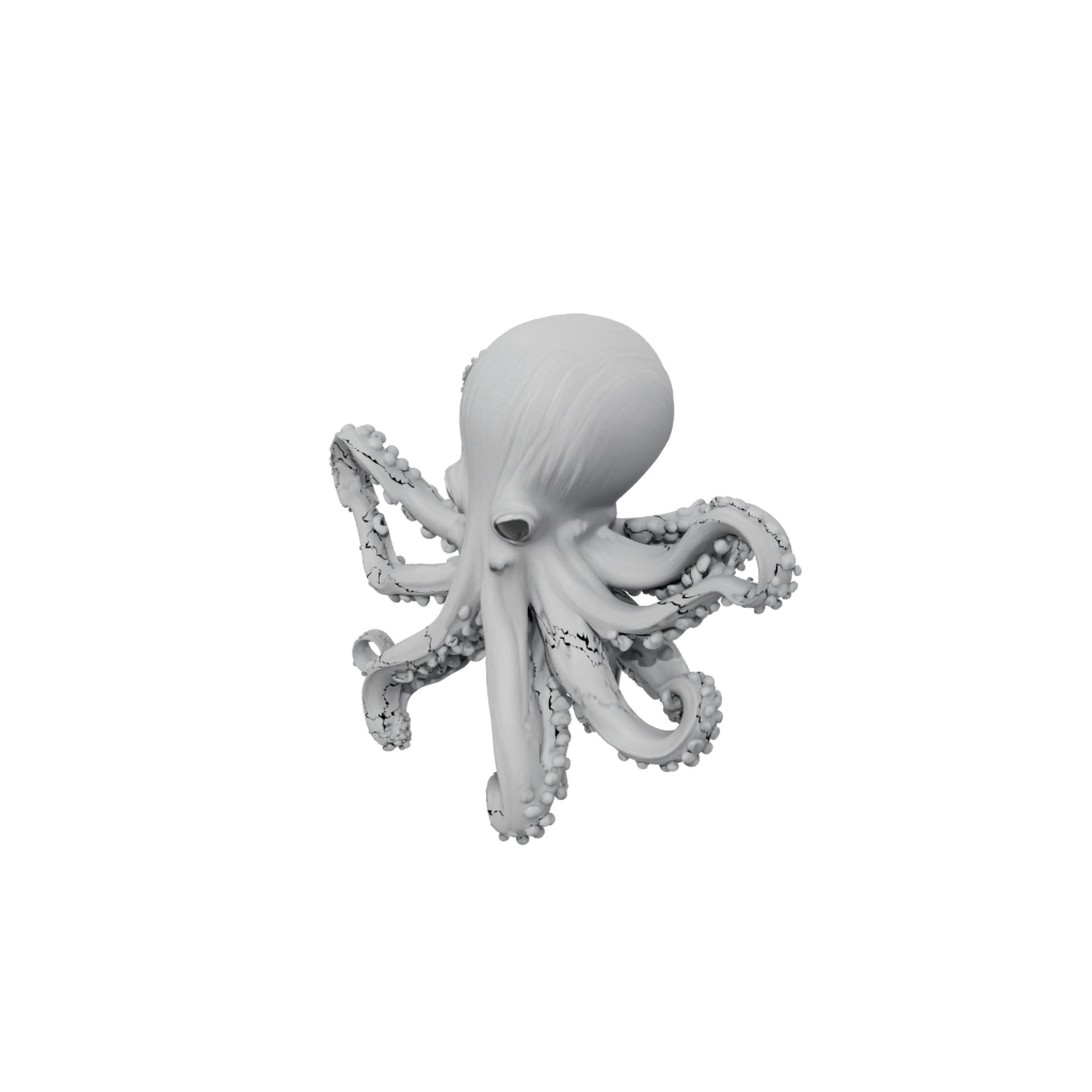 Woodgrain Pocket Articulated Octopus Mini