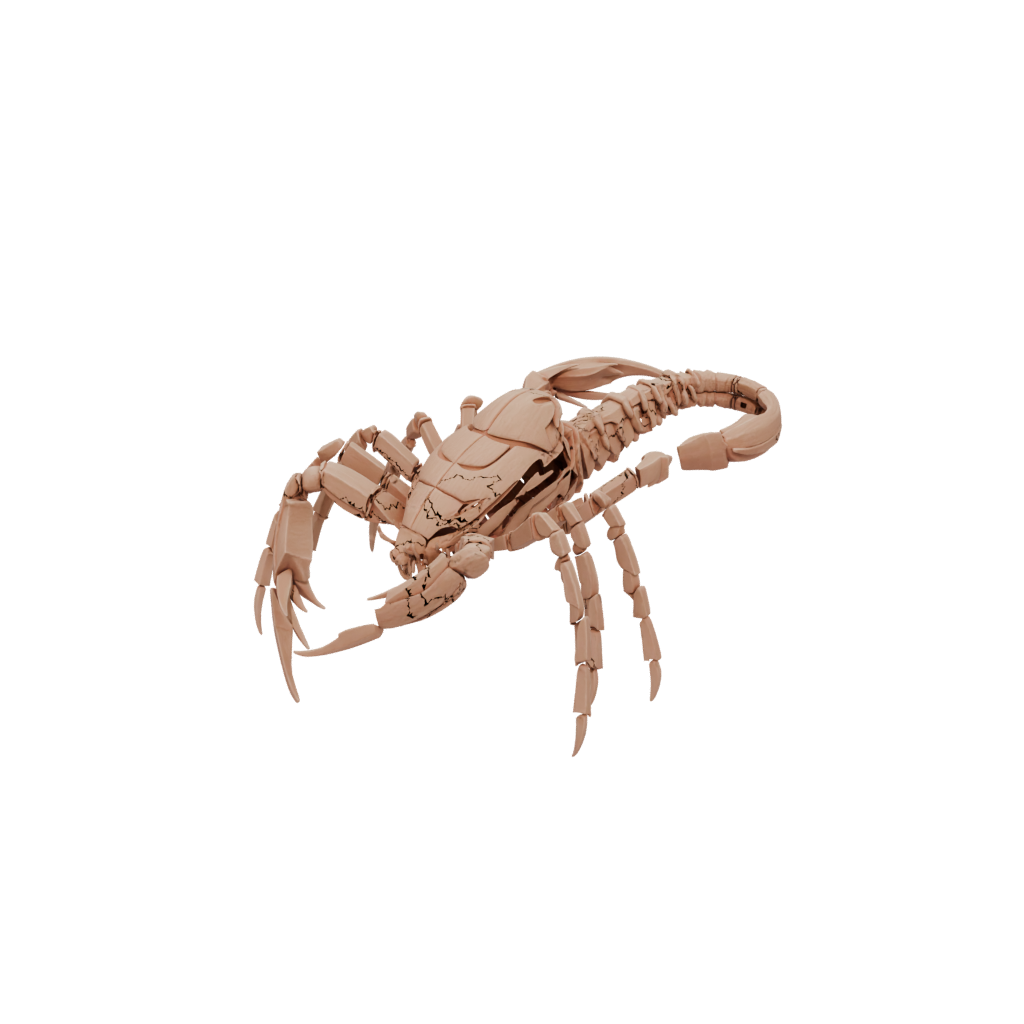 Woodgrain Pocket Articulated Scorpion