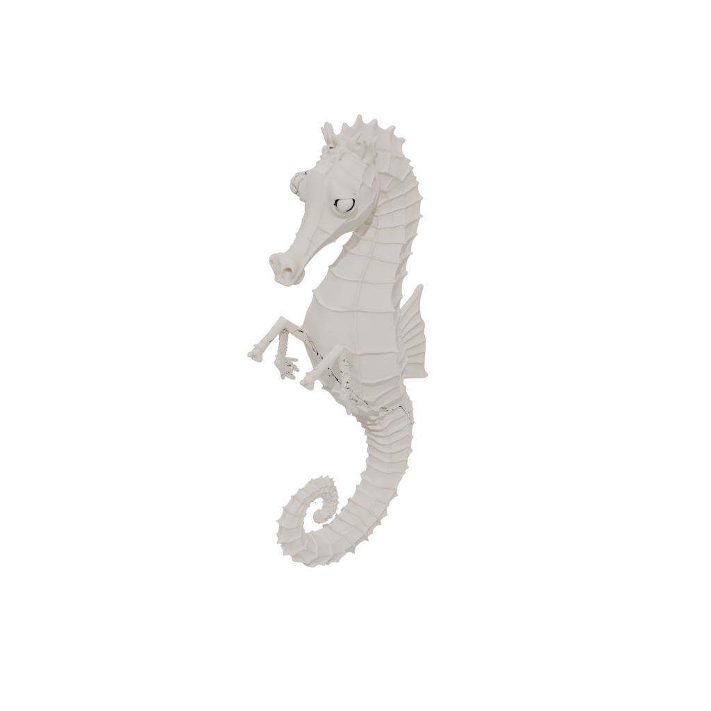 Woodgrain Pocket Articulated Seahorse