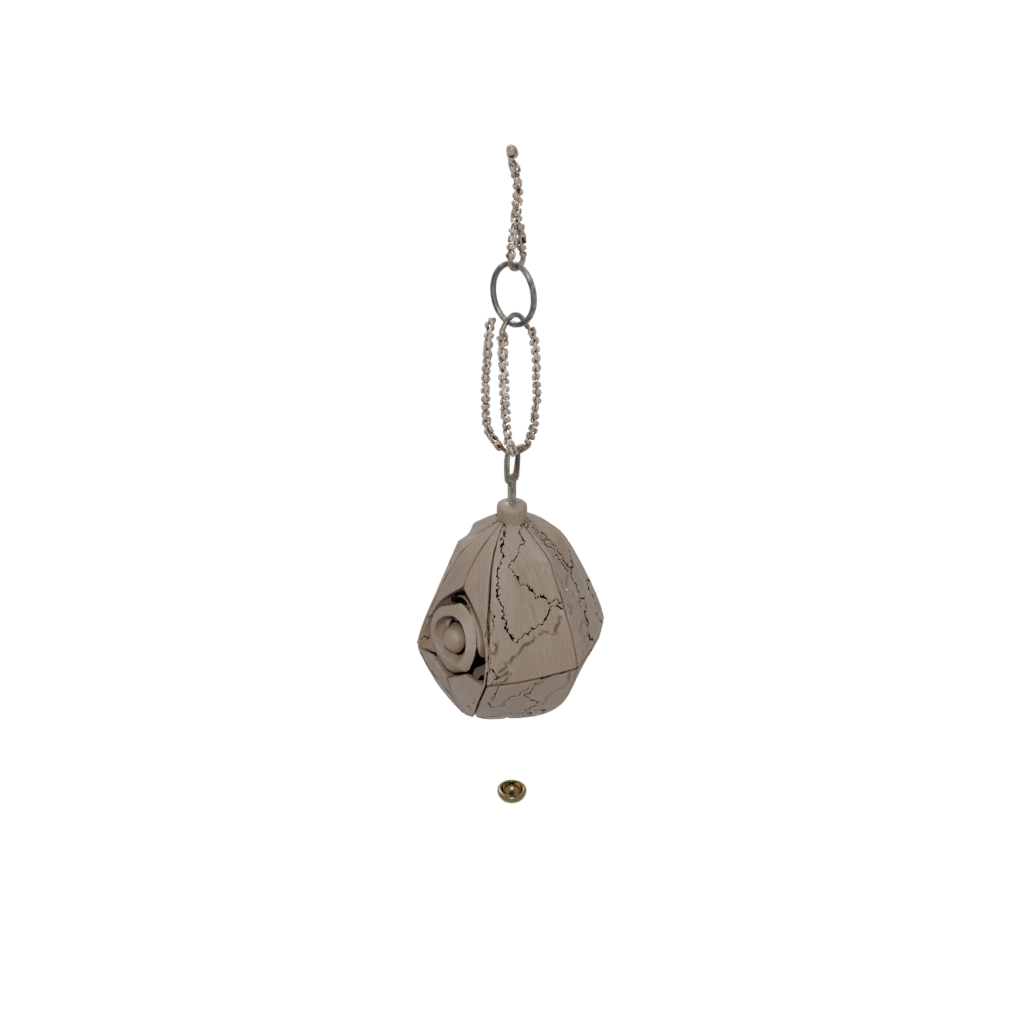 Woodgrain Pocket Click-Clack Pendulum Toy