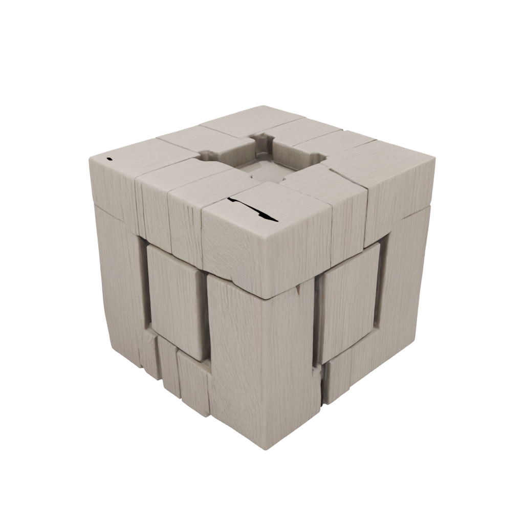 Woodgrain Pocket Infinity Flip Cube