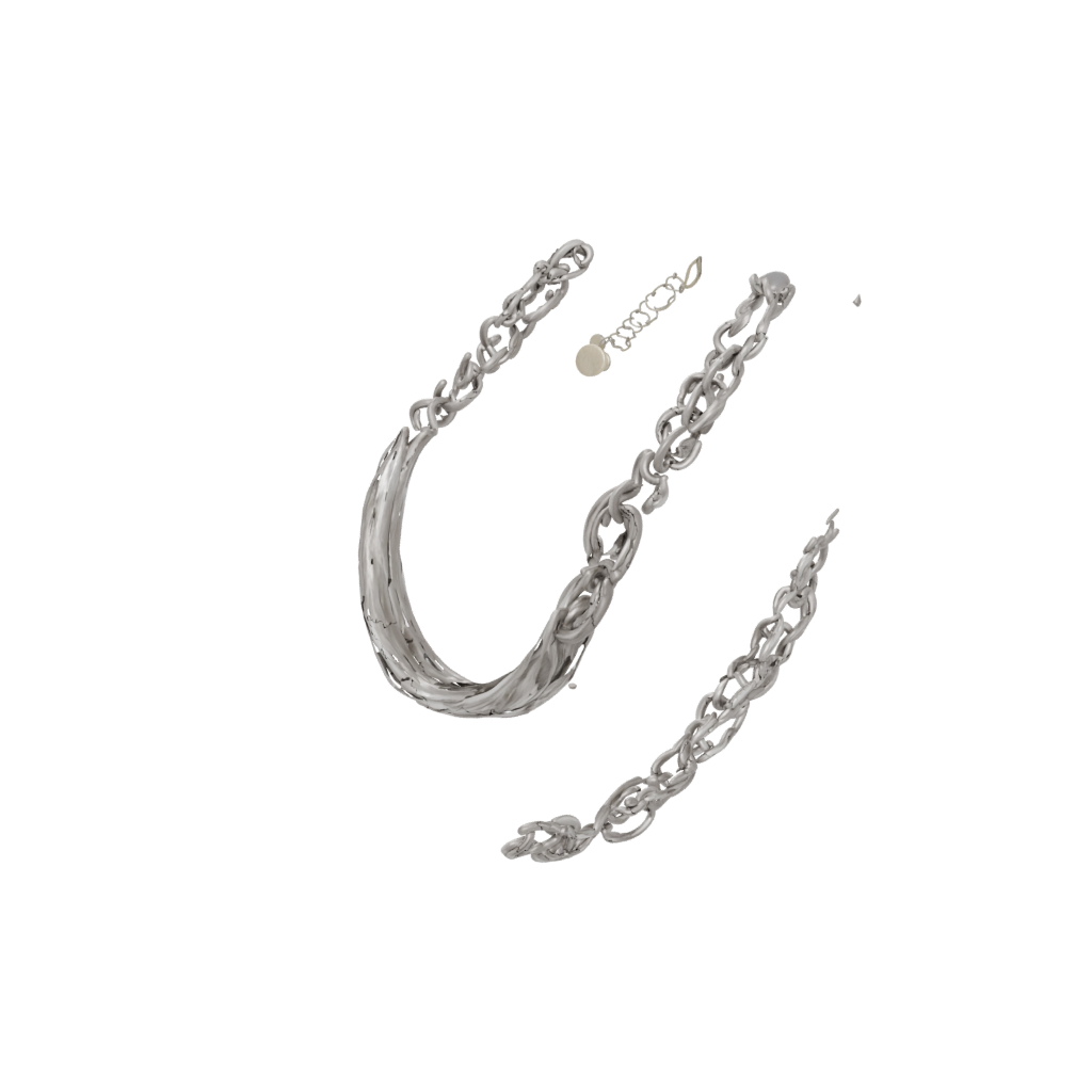 Woodgrain Pocket Interlocking Ring Chain