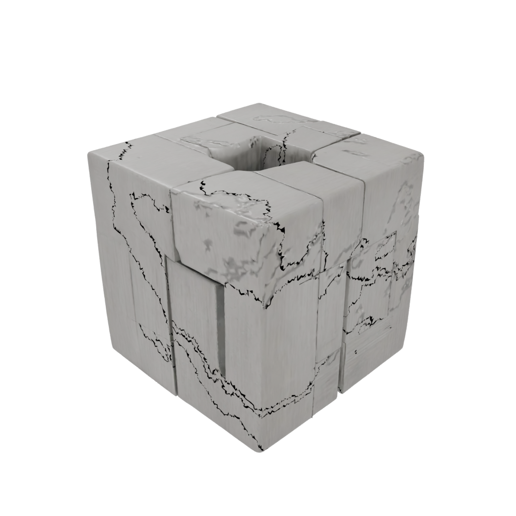 Woodgrain Pocket Magnet-Free Click Cube