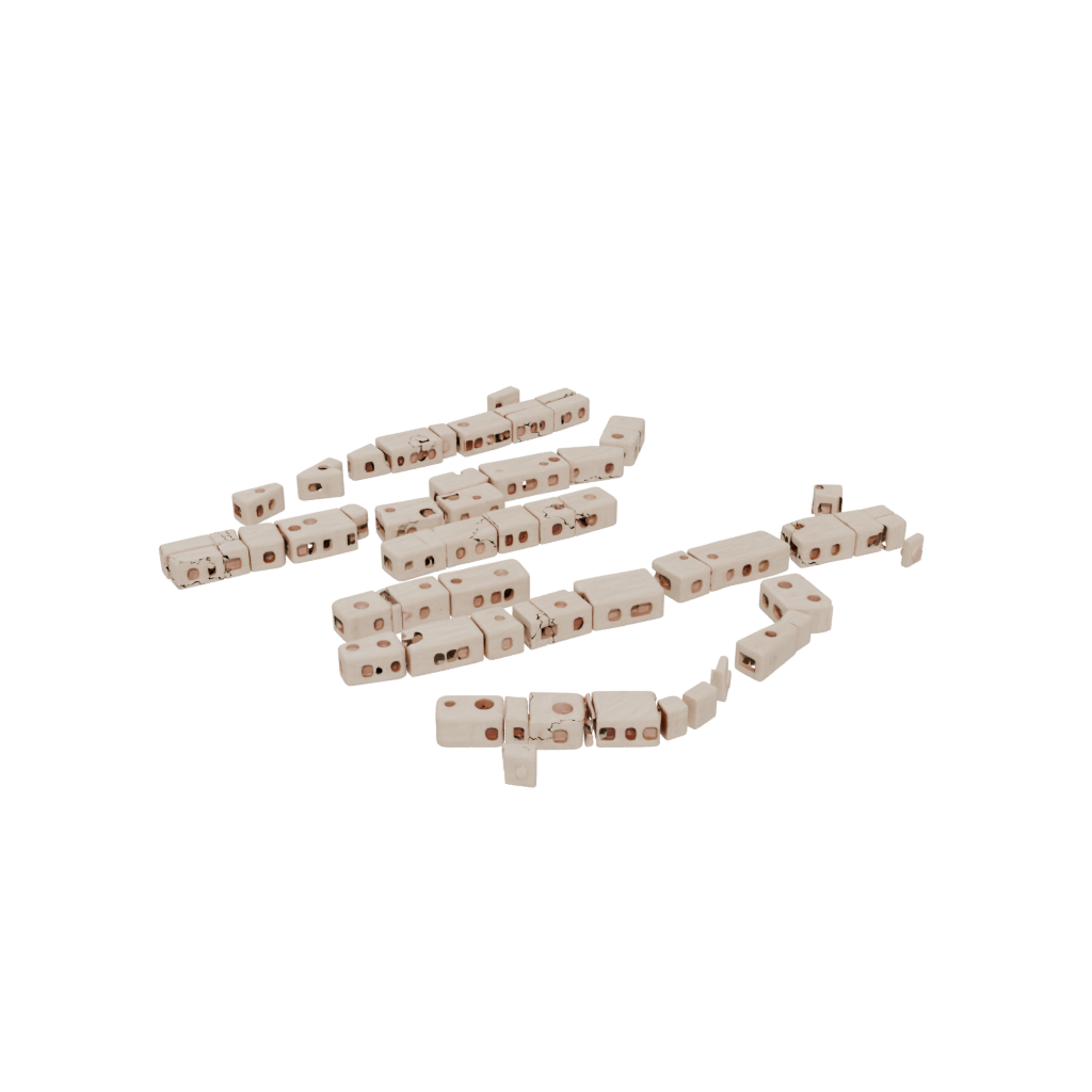 Woodgrain Pocket Pivot Domino Chain