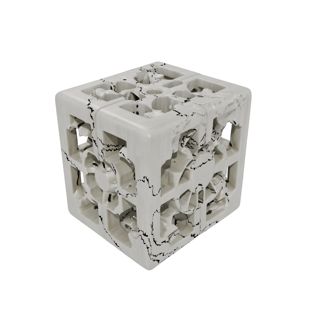 Woodgrain Pocket Pocket Gear Cube