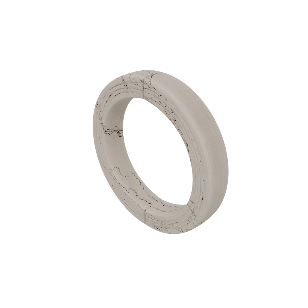 Woodgrain Pocket Sensory Chain Ring