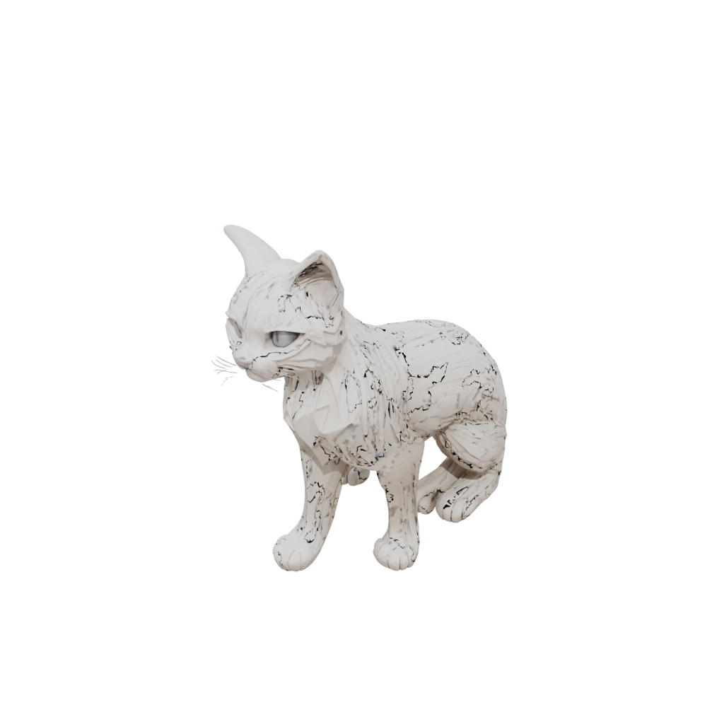 Woodgrain Big Articulated Cat