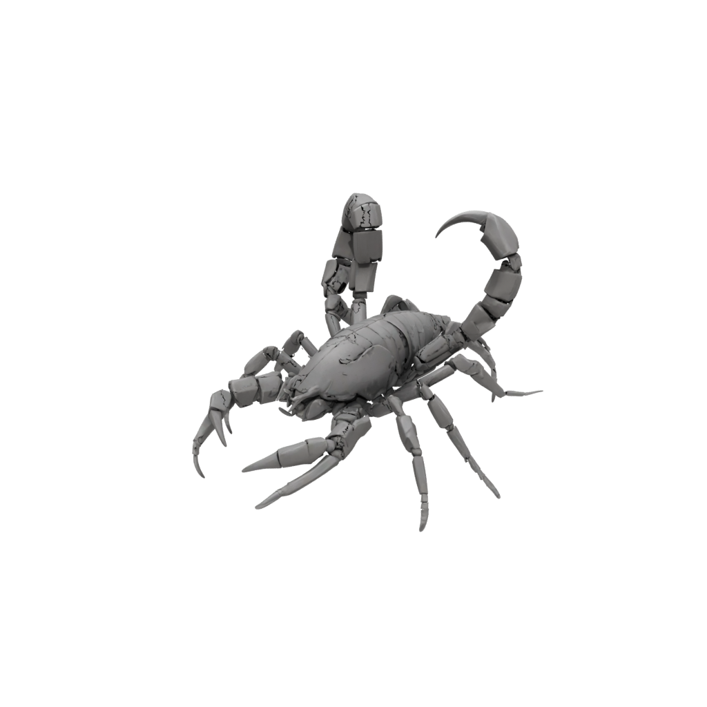 Woodgrain Big Articulated Scorpion
