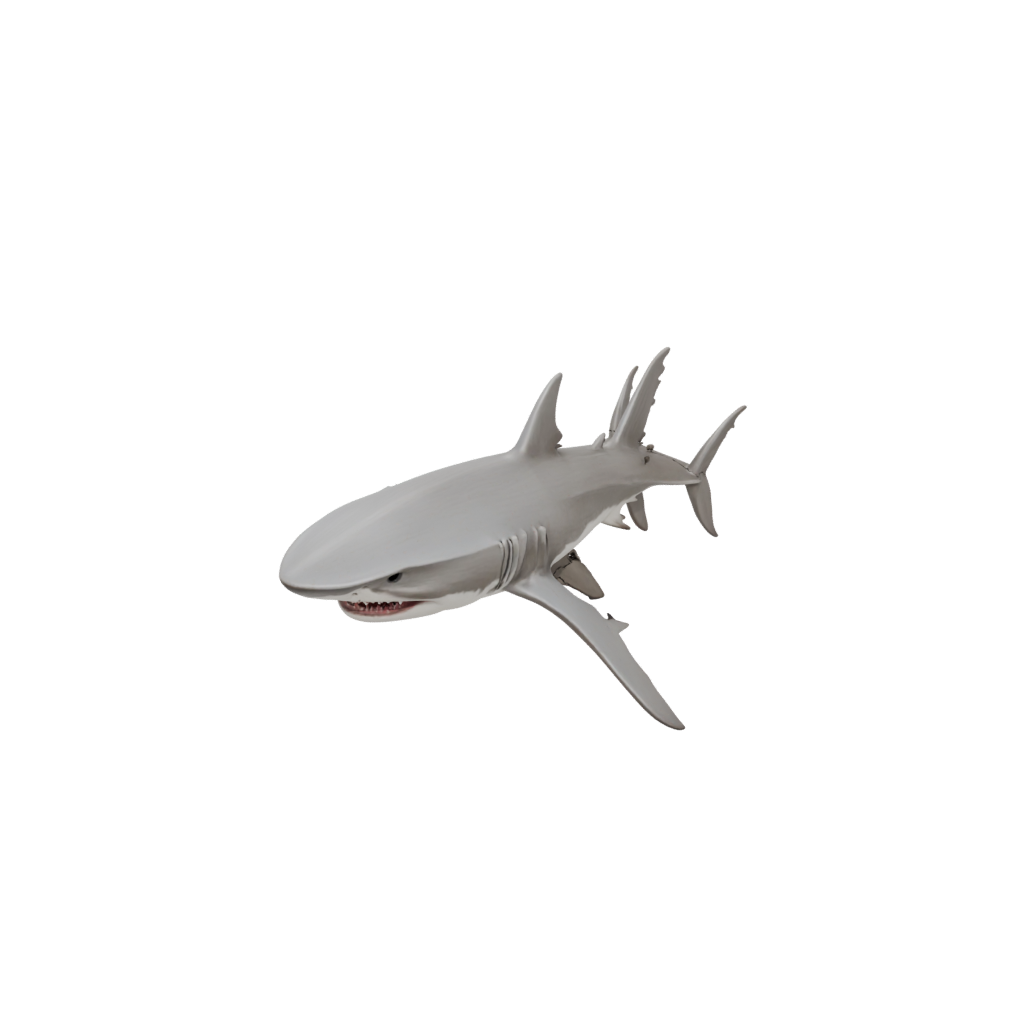 Woodgrain Big Articulated Shark