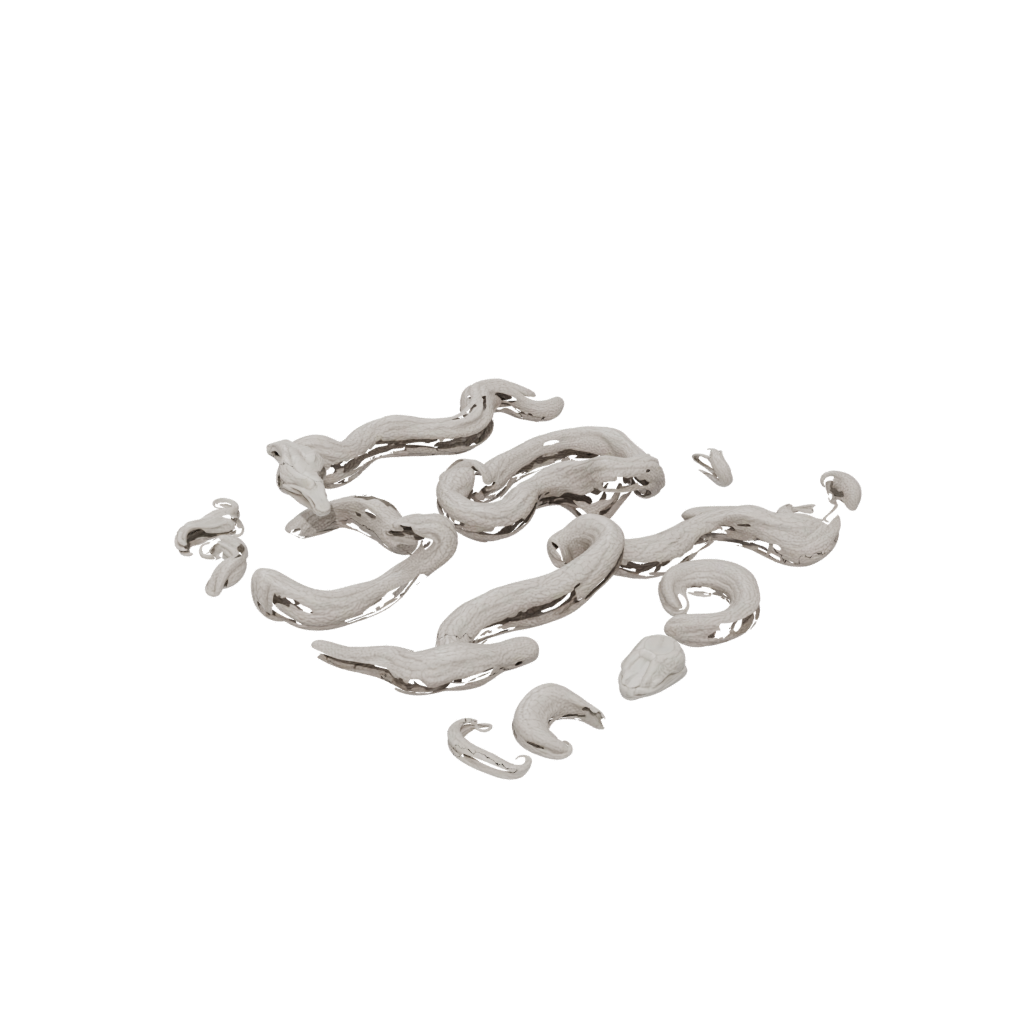 Woodgrain Big Articulated Snake Long