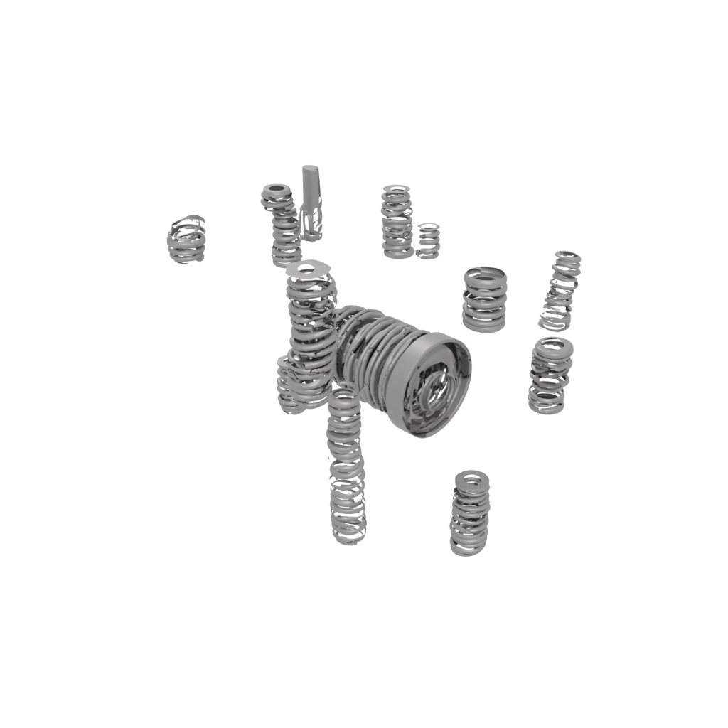 Woodgrain Big Compression Spring Toy