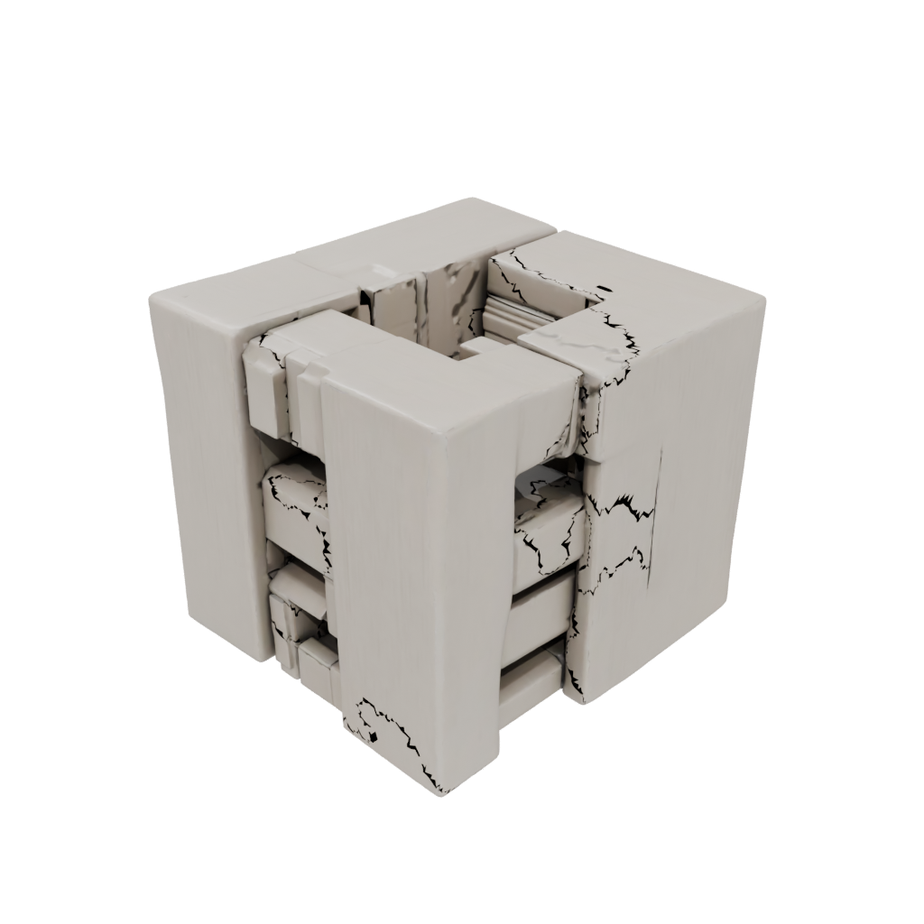 Woodgrain Big Folding Hinge Cube