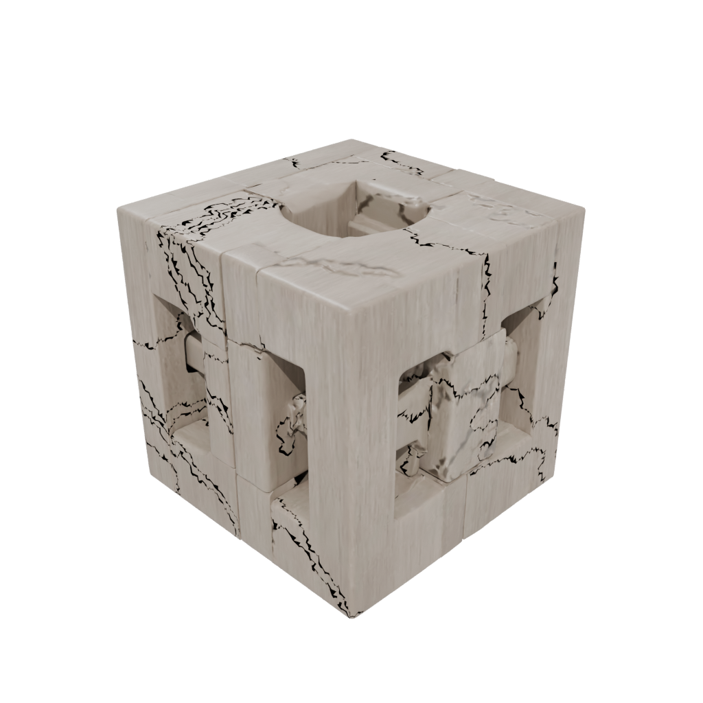 Woodgrain Big Infinity Flip Cube