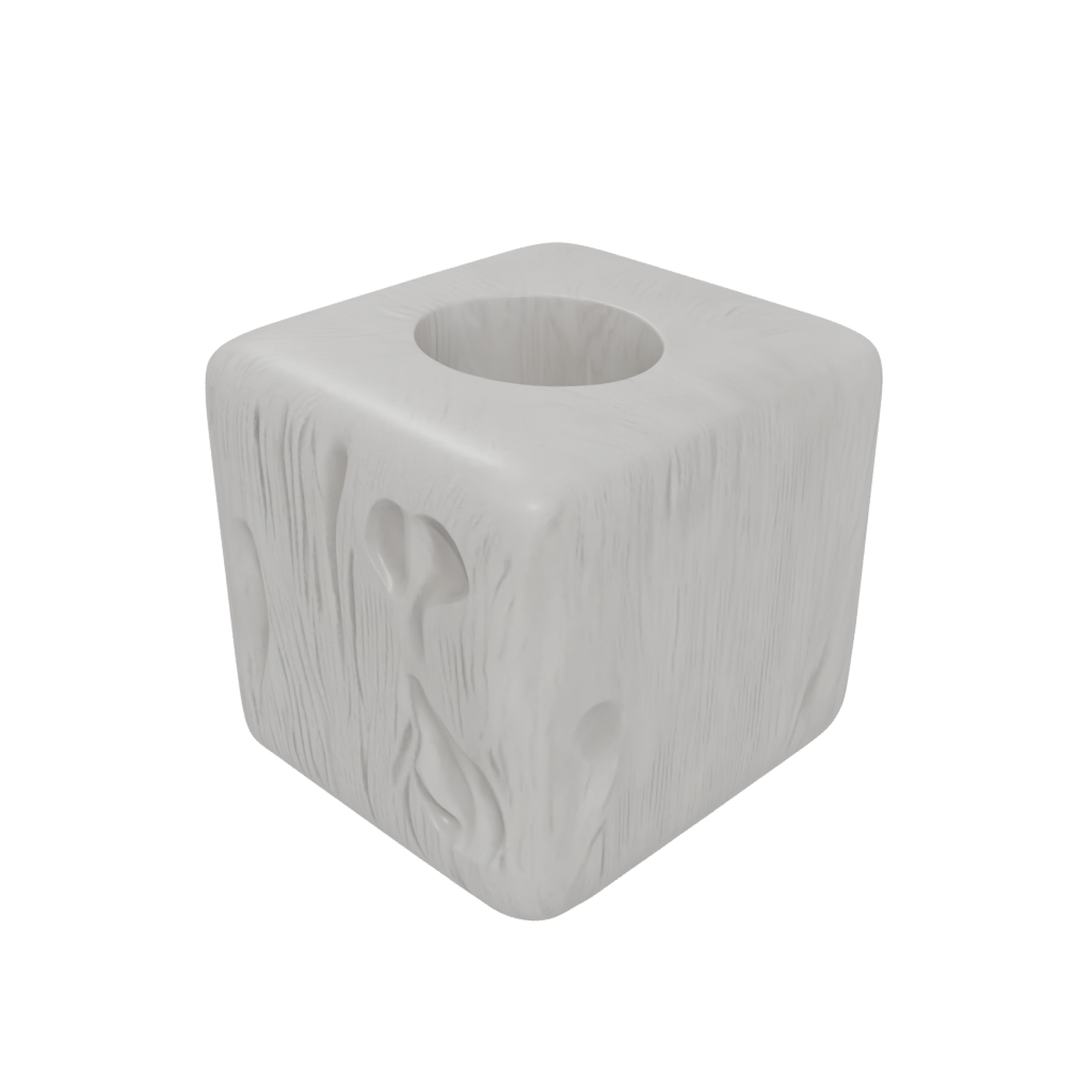 Woodgrain Big Squeeze Stress Cube