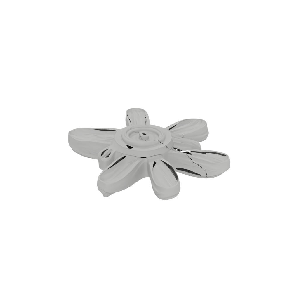 Woodgrain Big Three-Prong Spinner