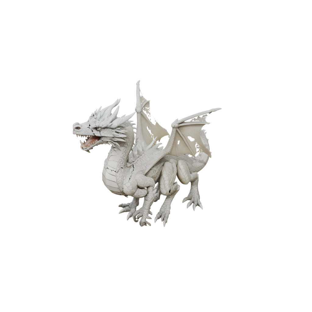 Woodgrain Soft Articulated Dragon Long
