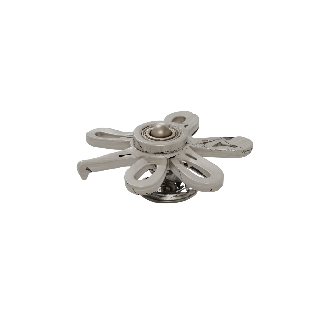 Woodgrain Soft Articulated Gyroscope Spinner