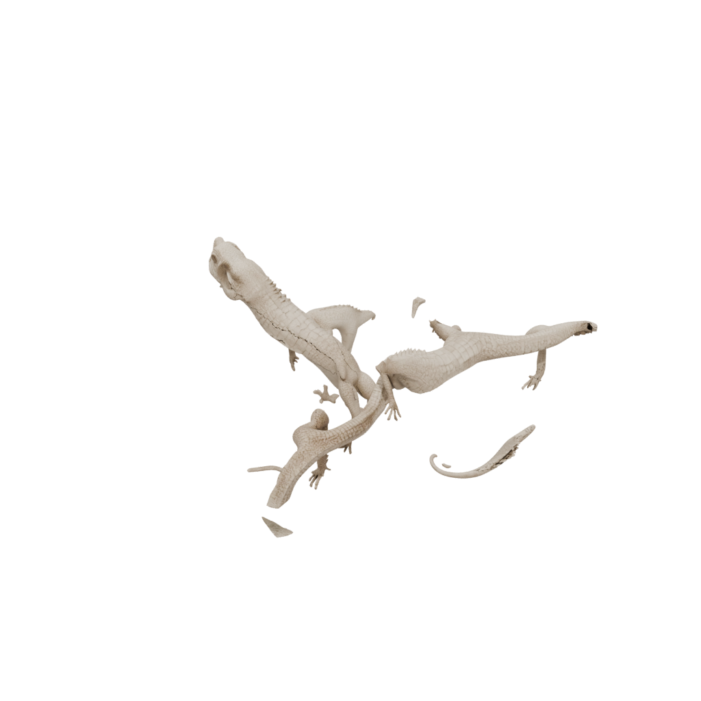 Woodgrain Soft Articulated Lizard