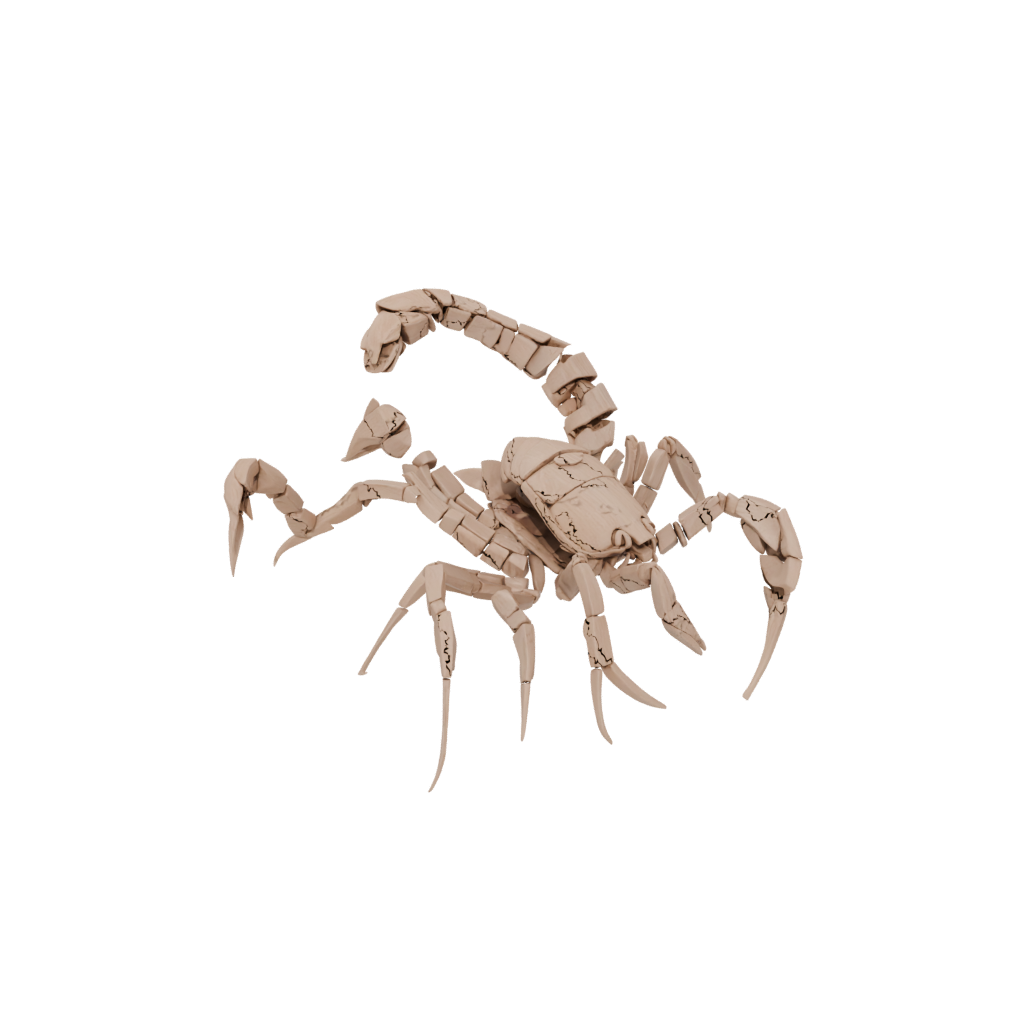 Woodgrain Soft Articulated Scorpion