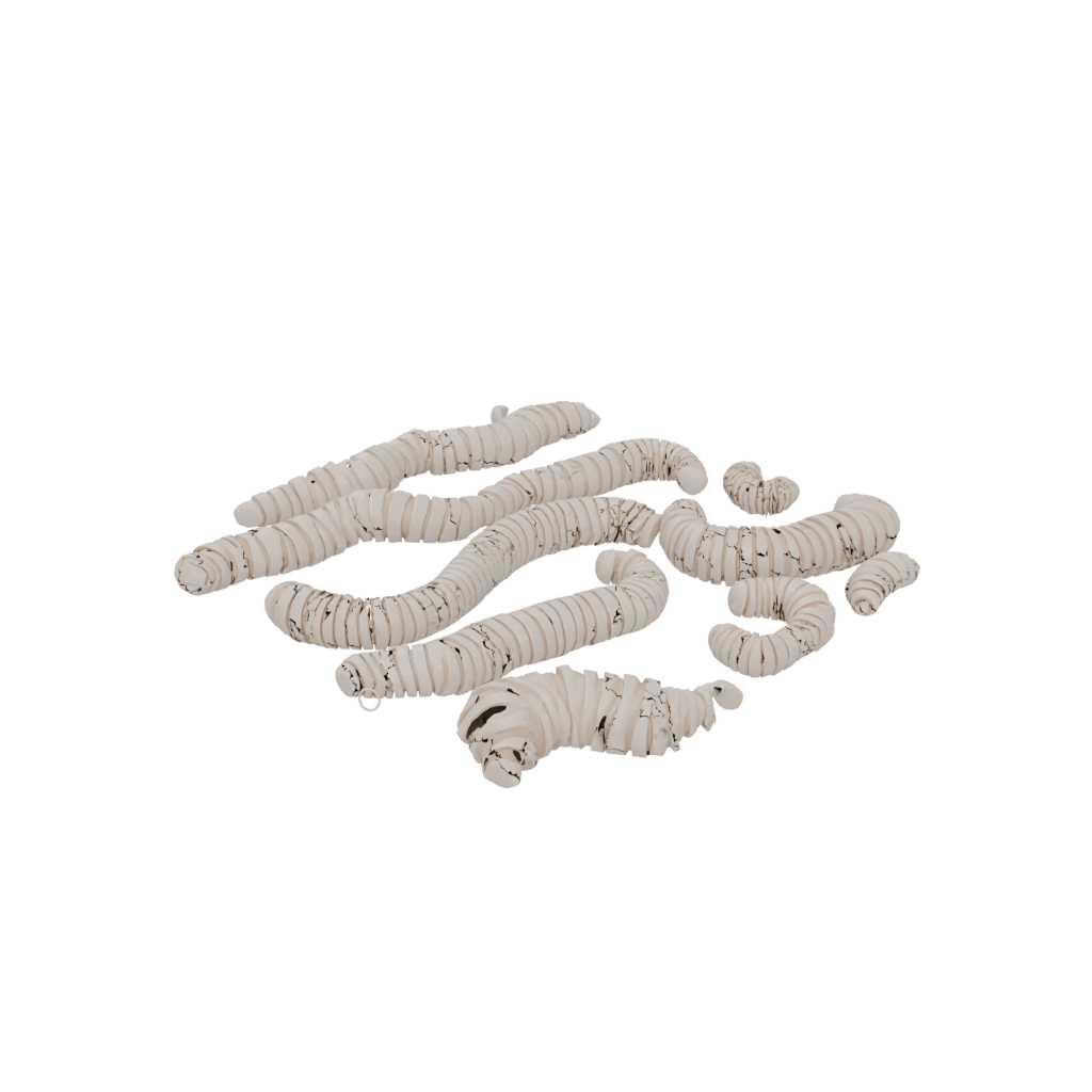 Woodgrain Soft Articulated Worm