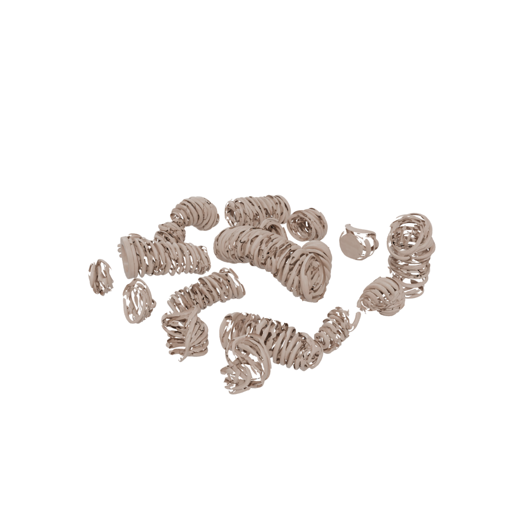 Woodgrain Soft Compression Spring Toy
